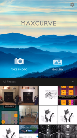 Most users will probably import an image from the iOS Photos app, but you can point and shoot to add one in on the fly.