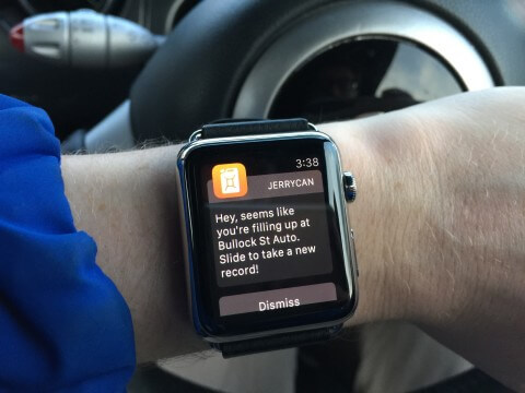 You can also have Jerrycan's fuel reminders reach you at the wrist, too, provided you have an Apple Watch of course.