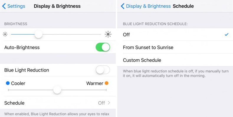 How to turn off blue light on iPhone using Night Shift