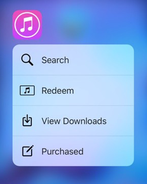 Quick Actions have been added to iTunes + other stock apps