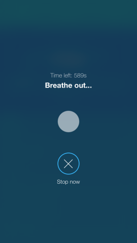 It might seem odd, but the de-stress mini-app does the trick.