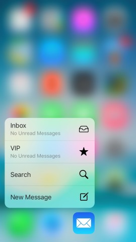 iOS 9 uses the new Taptic Engine in 3D touch.
