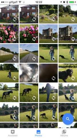 Google Photos interface