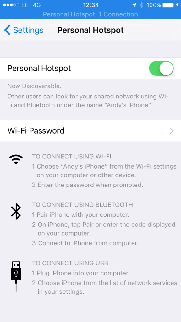 Guide How to setup an Instant Hotspot between your iPhone and other
