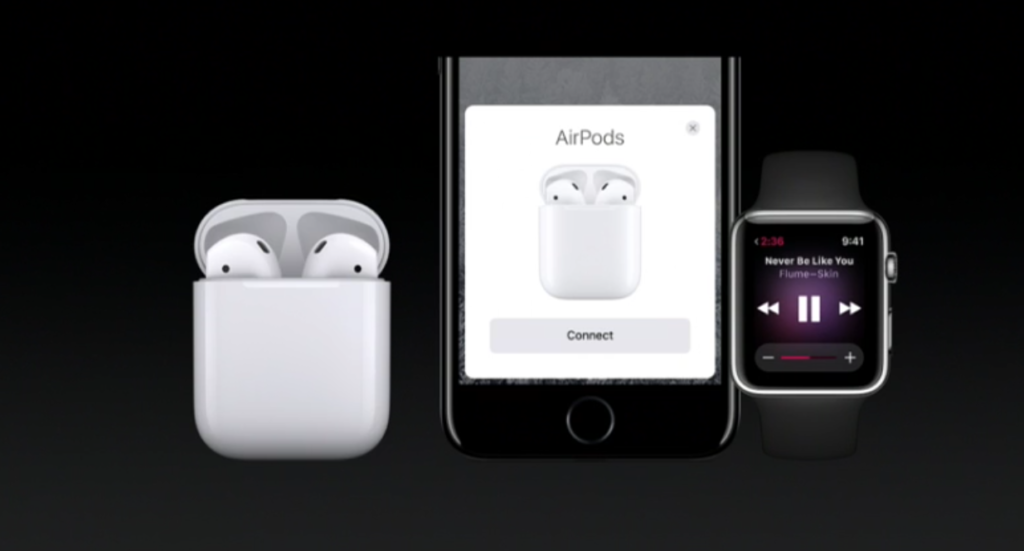 The Airpods come with a charging pack, which provides 24-hours of juice in total