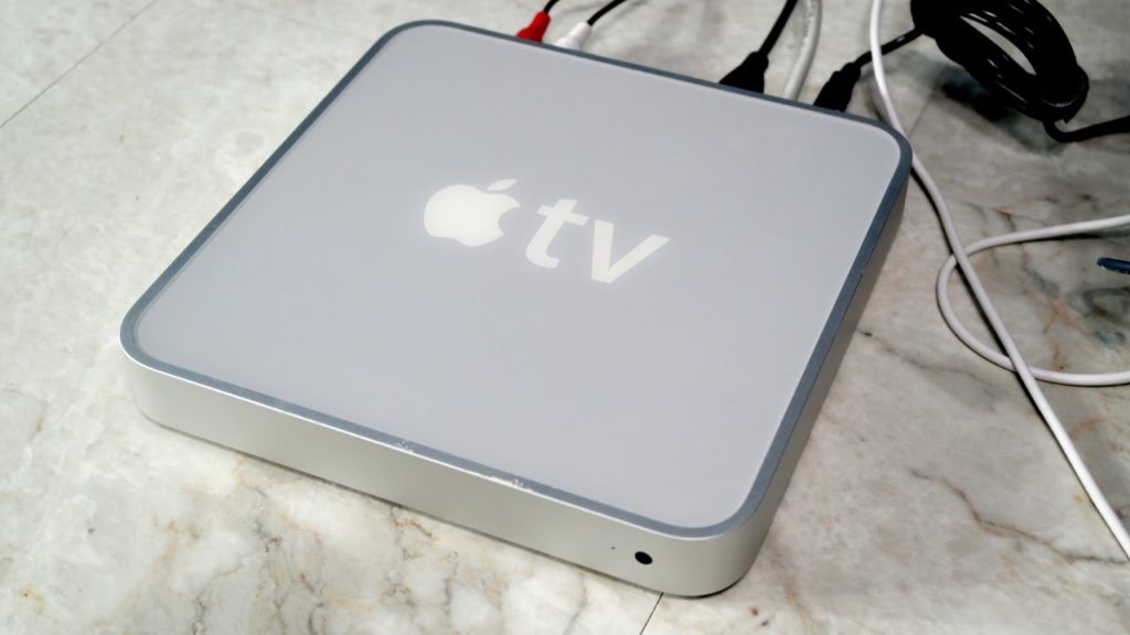 The first Apple TV looked very different from its current black design. It also pre-dates the iPhone