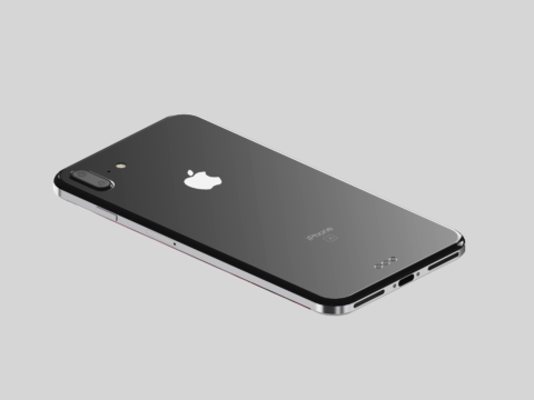 The iPhone looks set to return to a glass casing with steel rim. Concept image – credit: Imran Taylor