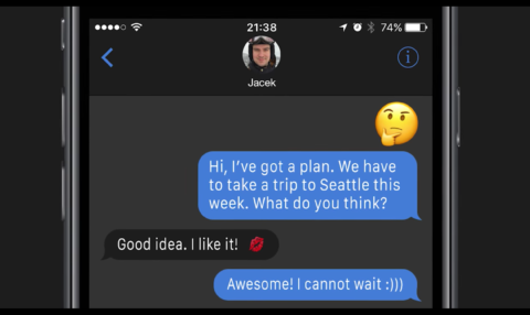 This is what a Dark Mode might look like in Messages