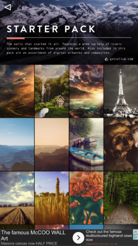 Choose from a wide variety of stylish wallpapers, available for free