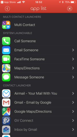 Launcher app message someone