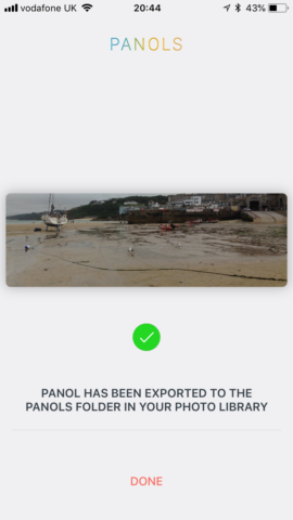 Panols export