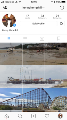 instagram profile grid