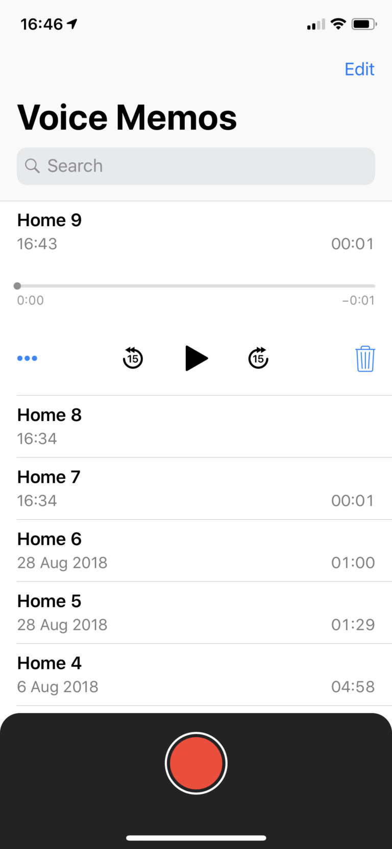 Voice Memos use your device as a virtual dictaphone TapSmart