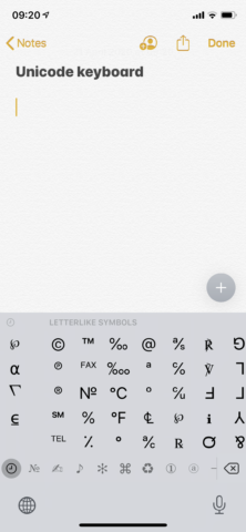 Character reference – how to type any symbol in iOS - TapSmart Character reference – how to type any symbol in iOS - TapSmart