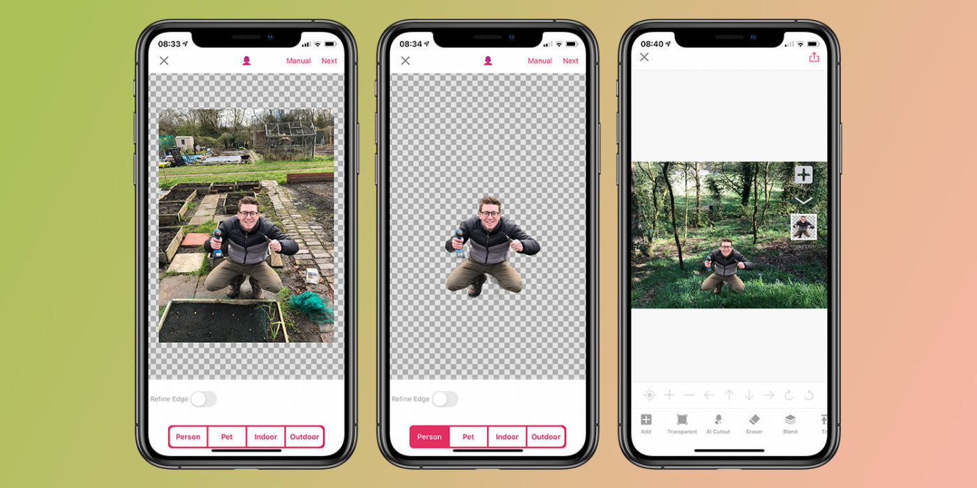Pro Knockout guide superimpose one image onto another TapSmart