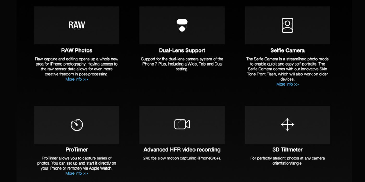 ProCamera a fullyfeatured DSLR app for iPhone TapSmart