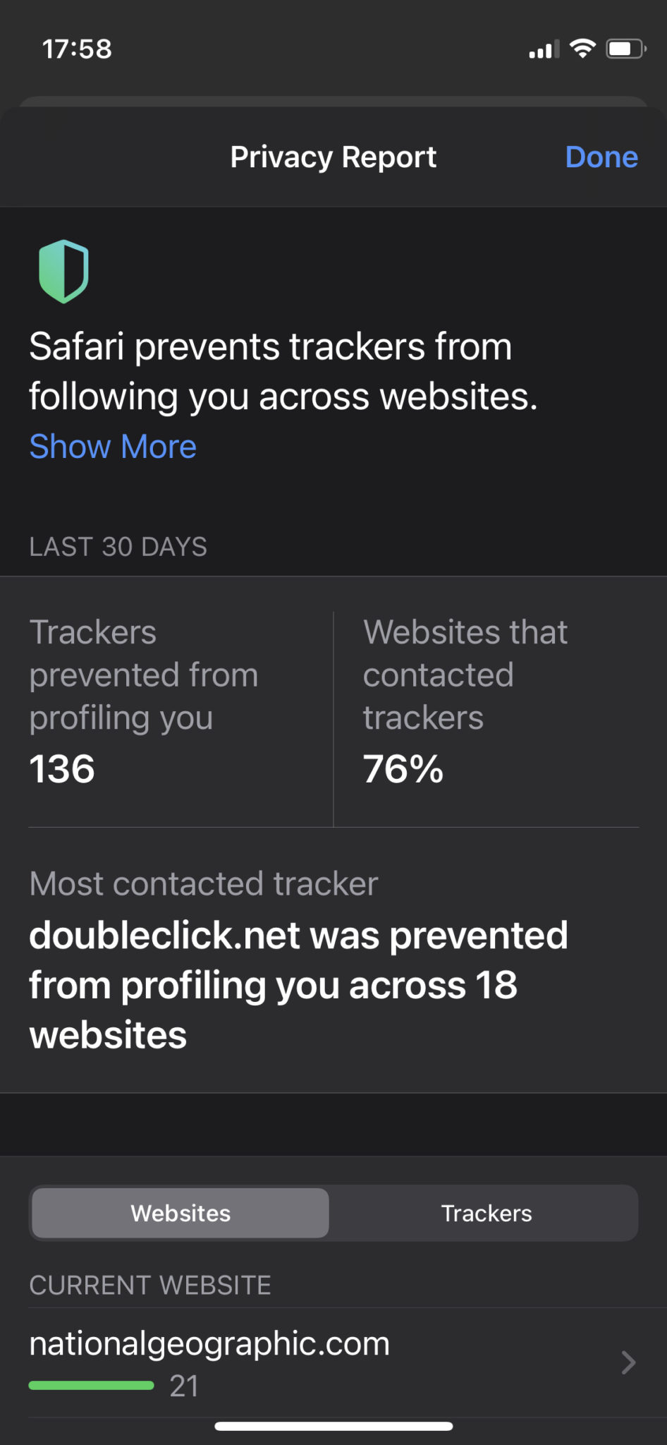 iOS 14 Safari Protect your browsing with Privacy Report TapSmart