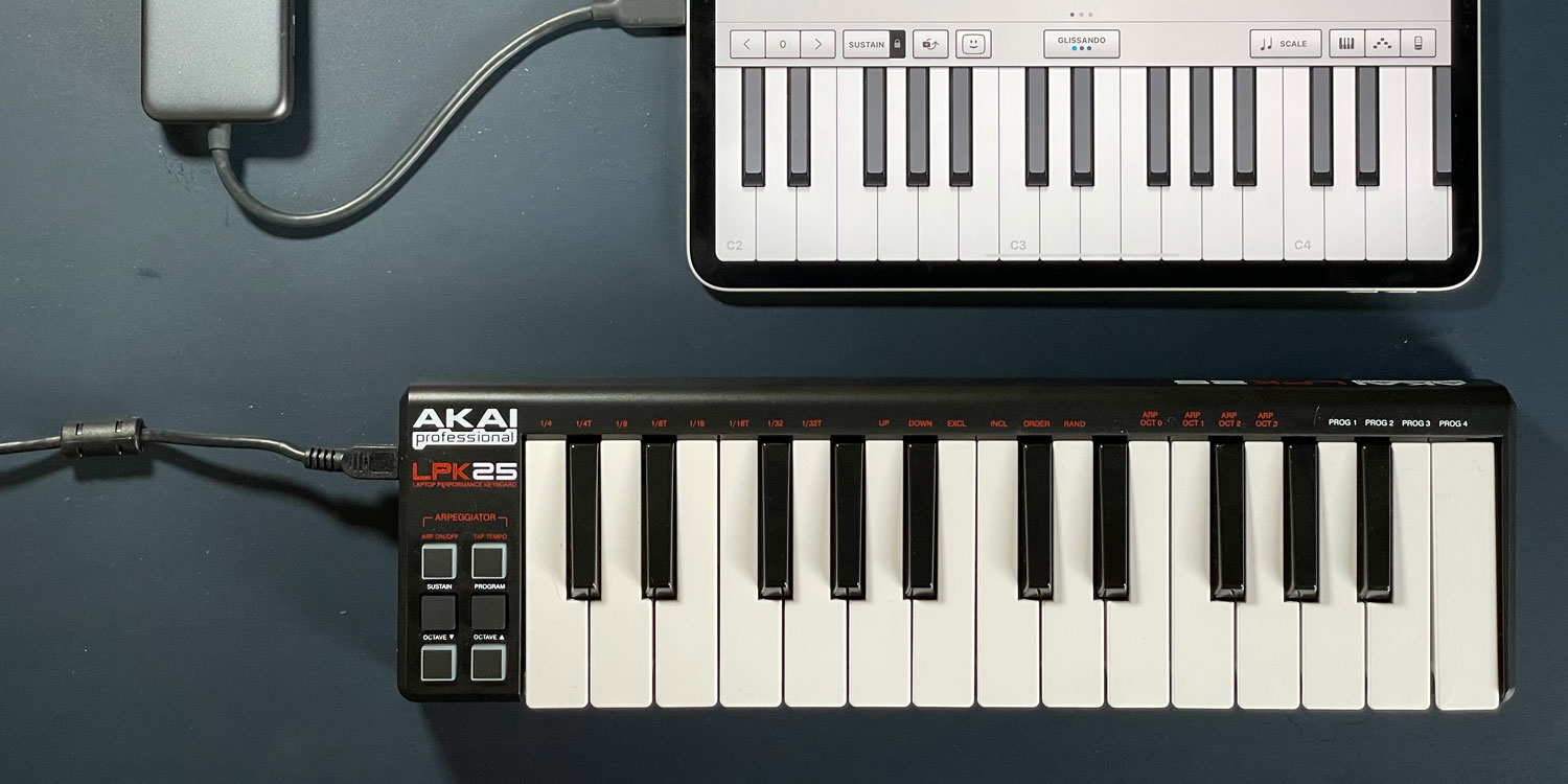 MIDI keyboard – using a real instrument with iPad -
