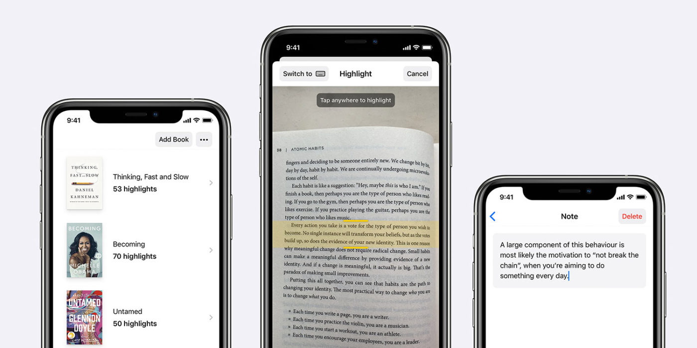 Highlighted – scan and organise notes from books - TapSmart