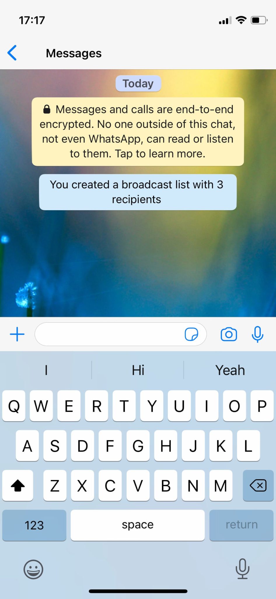 i can't find my broadcast list on whatsapp