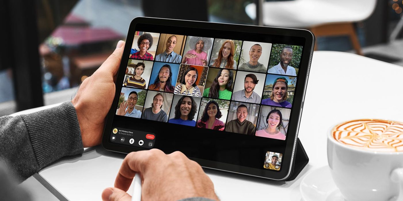 Group FaceTime Conference Call With Multiple People iPadOS 17 Guide