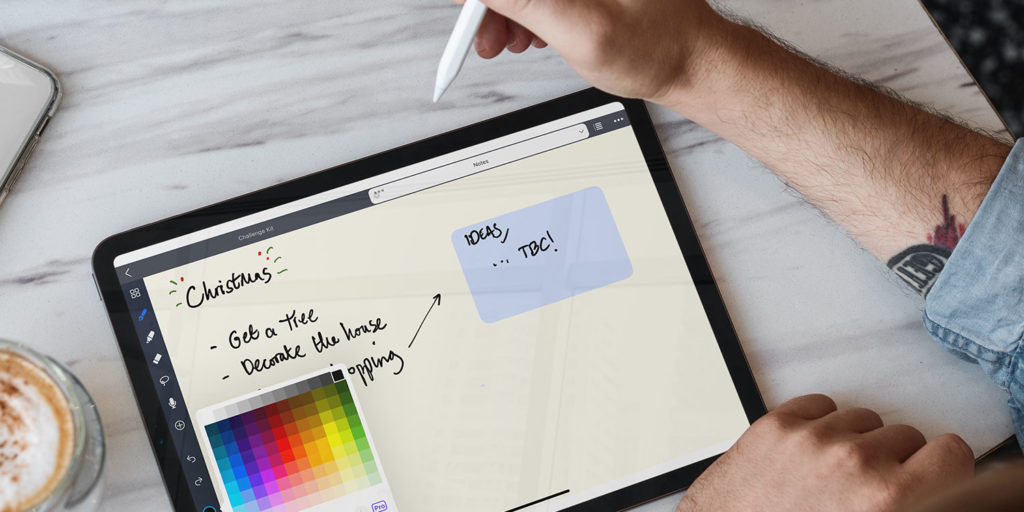 Noteful notes app with focus on handwriting TapSmart