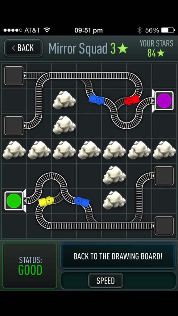 The classic game Trainyard TapSmart