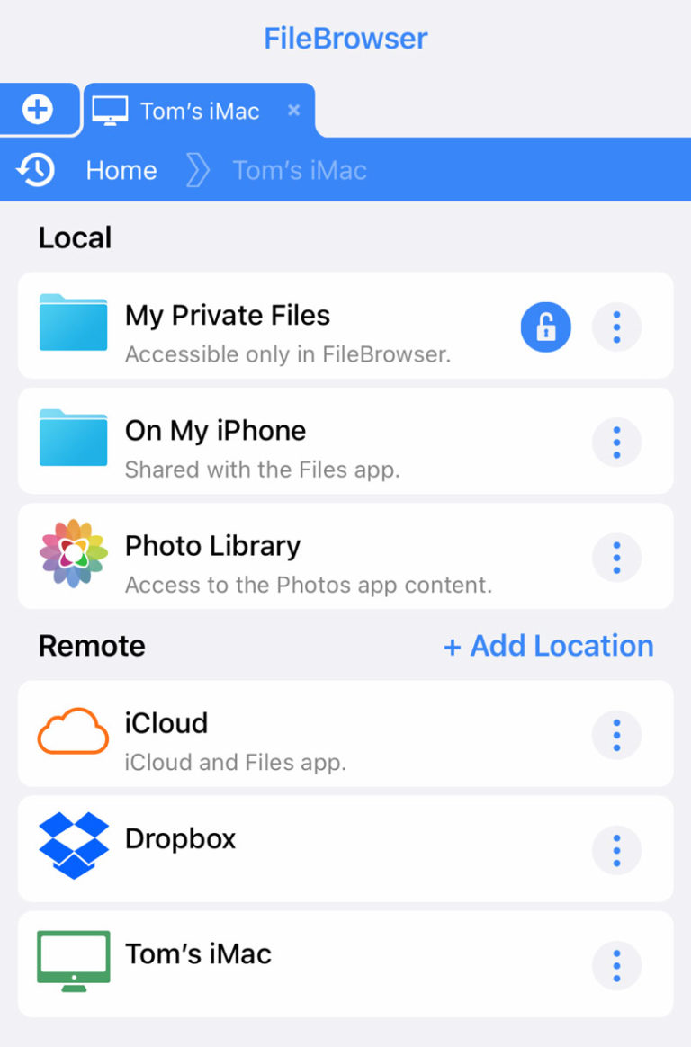 FileBrowser Guide – how to browse computer and cloud files from iPhone ...