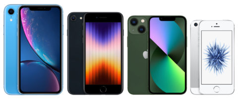 iPhones XS, SE (3rd-gen), mini, and SE (1st-gen.)