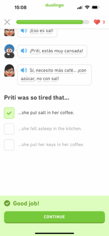 Duolingo conversation