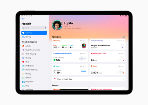 iPad Health app
