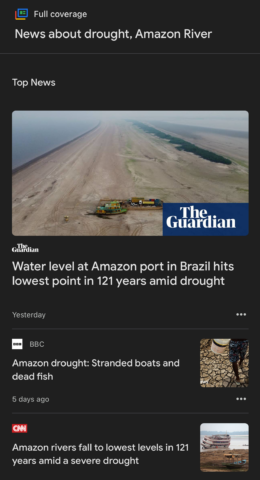 Google News makes it easy to access multiple sources. 