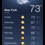 iPhone 4 weather
