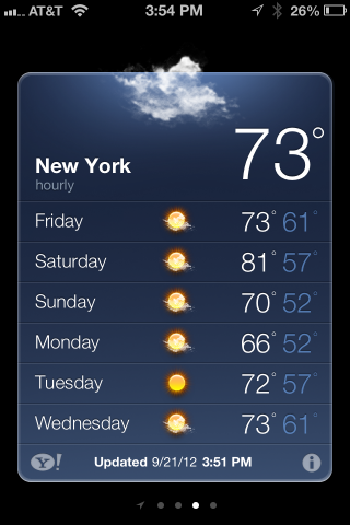 iPhone 4 weather
