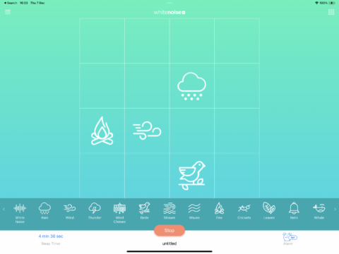 White Noise+ today, on iPad