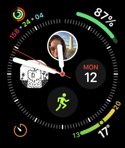 Apple Watch face with complications