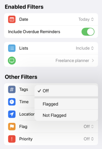 Apple smart reminders 