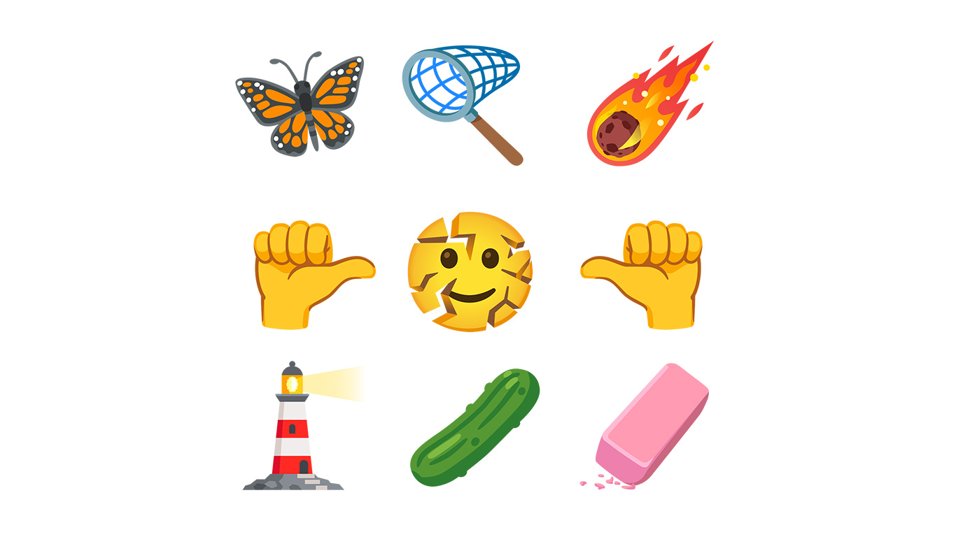 2027's new emoji revealed, including pickles, meteors, and