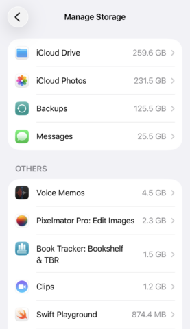 Manage Storage